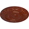 Ekena Millwork Biddix Ceiling Medallion (Fits Canopies up to 7 1/2"), Hand-Painted Firebrick, 20 7/8"OD x 1 1/4"P CM20BXFIF - alternate 5